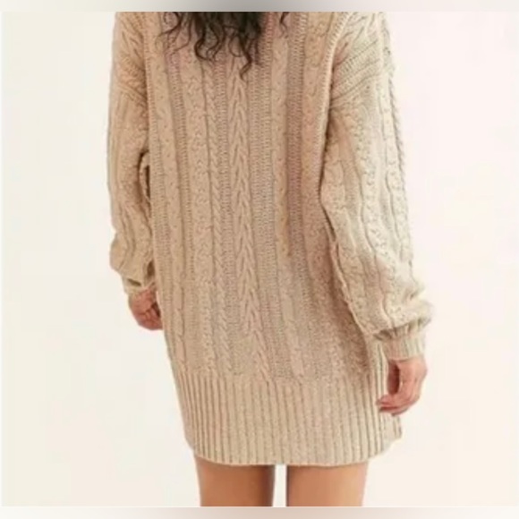 NWT Free People Womens Good As Gold Sweater Dress Size Medium - Picture 5 of 15